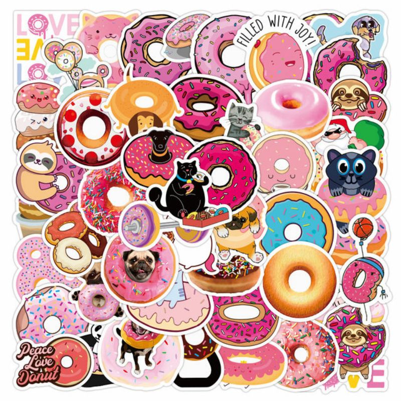 

Stiker Pack Donat Style 260136- Stiker Aesthetic Keren Imut Laptop, Aksesoris Hp, Anti Air, Motif, Helm, Tumbler, Koper, Kulkas