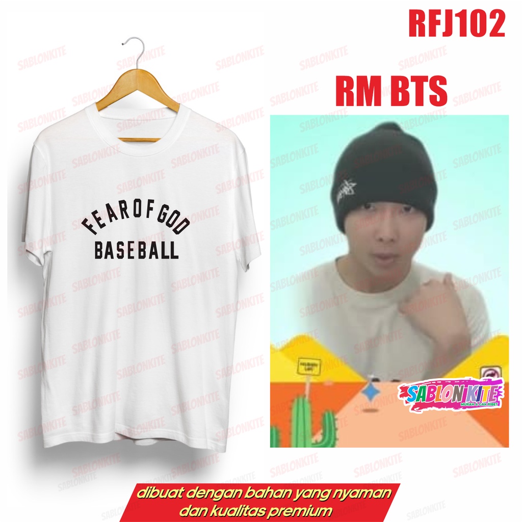 MURAH!!! KAOS KPOP RM NAMJOON FEAR BASEBALL RFJ102 UNISEX