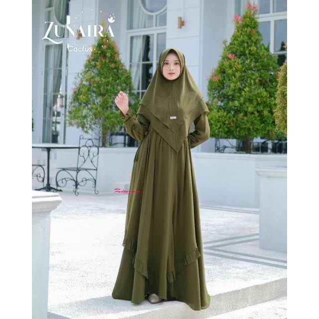 GAMIS SET KHIMAR ZUNAIRA BY ZABANNIA || READY STOK