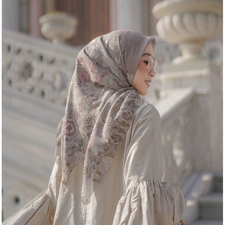 NEW Buttonscarves Royale Khaki Voal