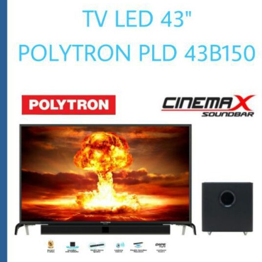 TV LED 43 inch Polytron PLD43B150 Soundbar
