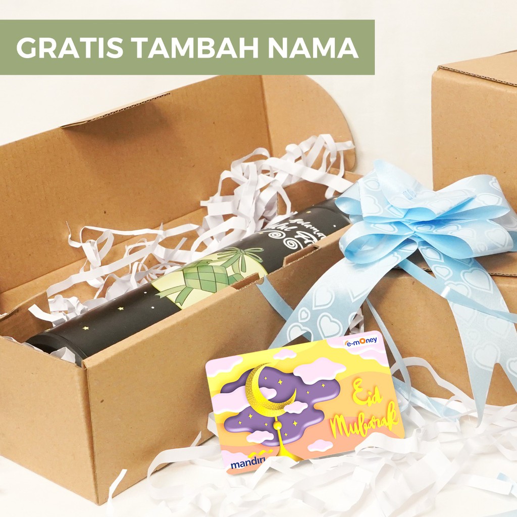 Parcel Lebaran Idul Fitri 2021 / Termos Happy Selamat Eid Mubarak 1442 H 500ml