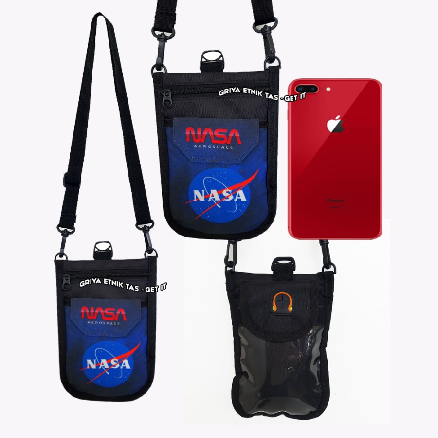 Tas HP Pria 7 inch - Tas HP Pria - Tas Leher HP - Tas Gantung Leher