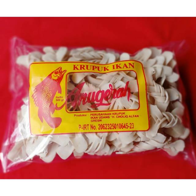 

Kerupuk / Krupuk Ikan Kepang Putih Mentah Gresik