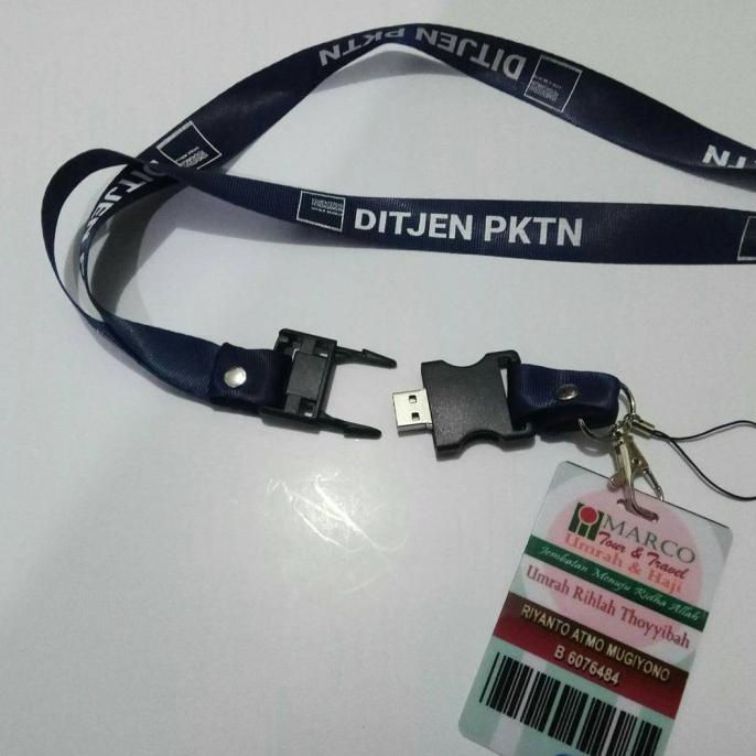 

Office & Stationery | Document Organizer | Flashdisk 16Gb Tali Id Lanyard Custom Logo | Best Seller