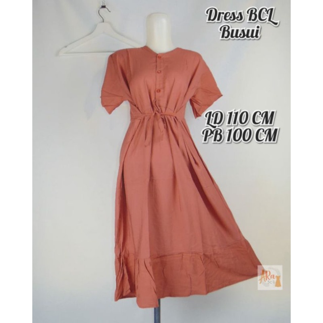 DRESS BCL BUSUI BALI/DASTER KANCING BALI UK XL(geser kesamping)