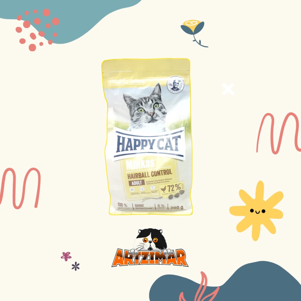 Happy Cat Minkas Hairball Control 500Gr makanan kucing catfood