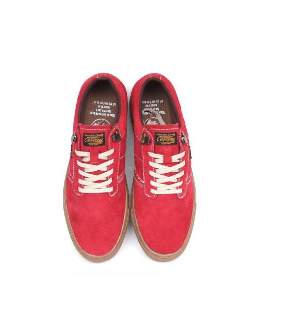 Sepatu Lokal Shoes Local Pride Cevany Gordon Low Cut Red Gum