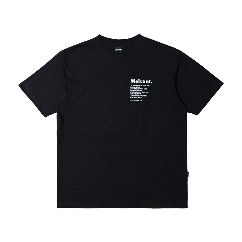 MTS DOMAG BLACK - MELVANT TSHIRT LAKI LAKI