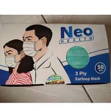 MASKER MEDIS EARLOOP 3 PLY MERK NEO ISI 50PCS