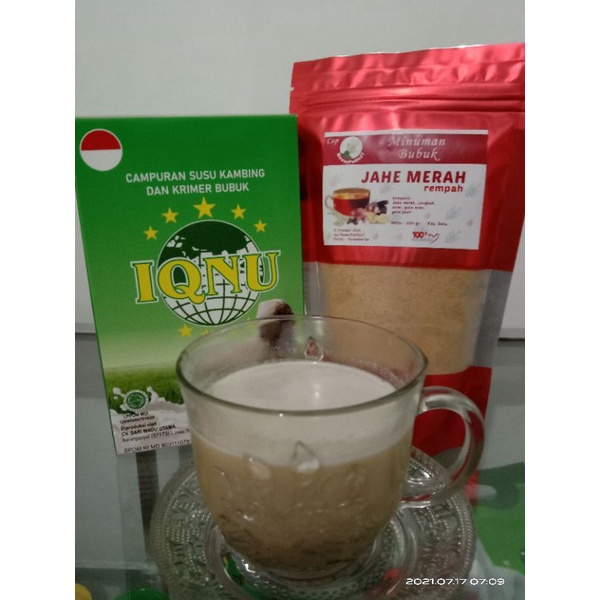 

Jahe Merah instan + susu kambing etawa (paket hemat)