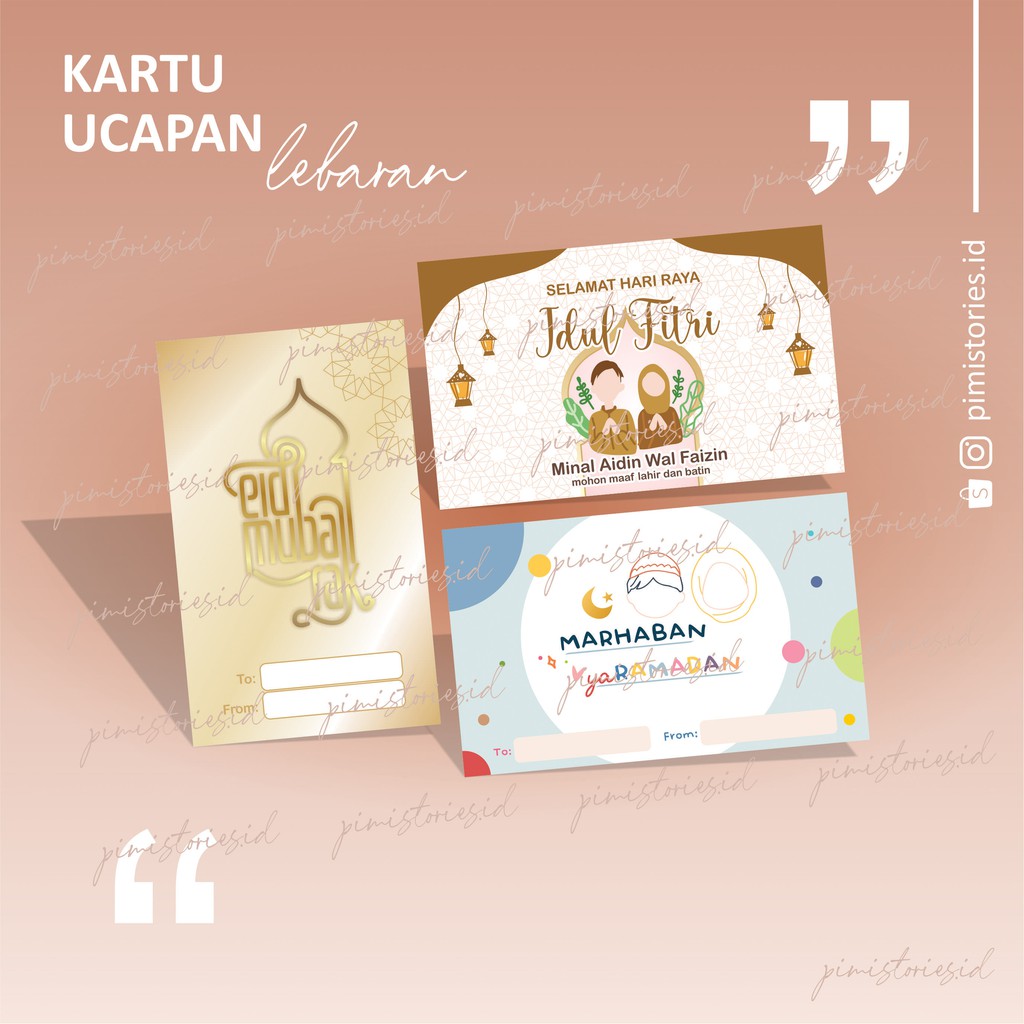 KARTU LEBARAN ⚫ THANK YOU CARD IDUL FITRI ⚫ EID MUBARAK ⚫ GREETING CARD IDUL FITRI ⚫ KARTU HAMPERS