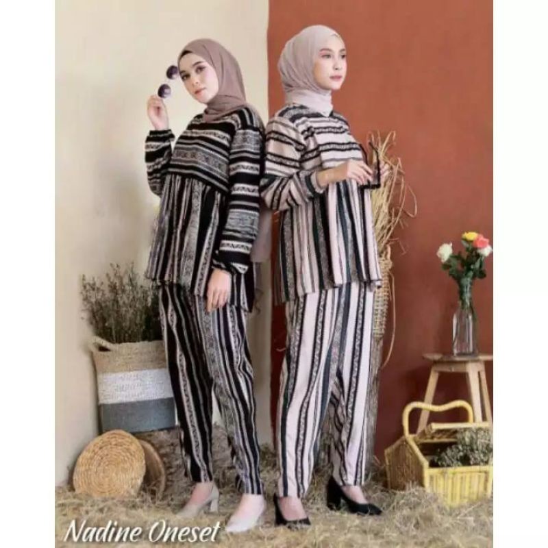 Setelan Wanita Malika Set / Setelan Wanita motif Malika terbaru kekinian