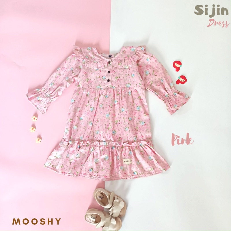 Dress anak perempuan 1 2 3 4 5 6 tahun premium katun by Mooshy