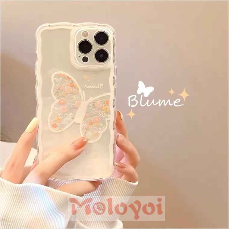 Butterfly Casing Soft Case Tpu Motif Kupu-Kupu Untuk iPhone 7 + / 8 + / 11 / X / XR / XS max / 12 / 13 pro max