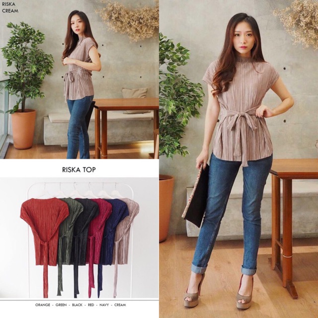 RISKA TOP - Atasan Wanita Blouse Wanita