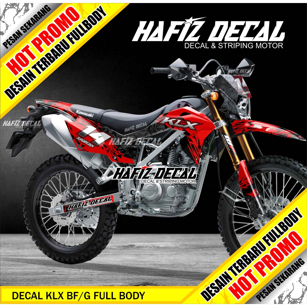 DECAL KLX BF, DECAL KLX, DECAL KLX GORDON, DECAL KLX 150, DECAL KLX 150 BF
