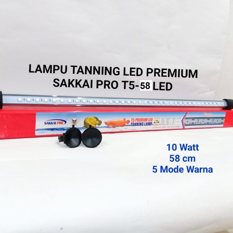 Lampu LED aquarium TANNING LAMP SAKKAI PRO T5 58 LED