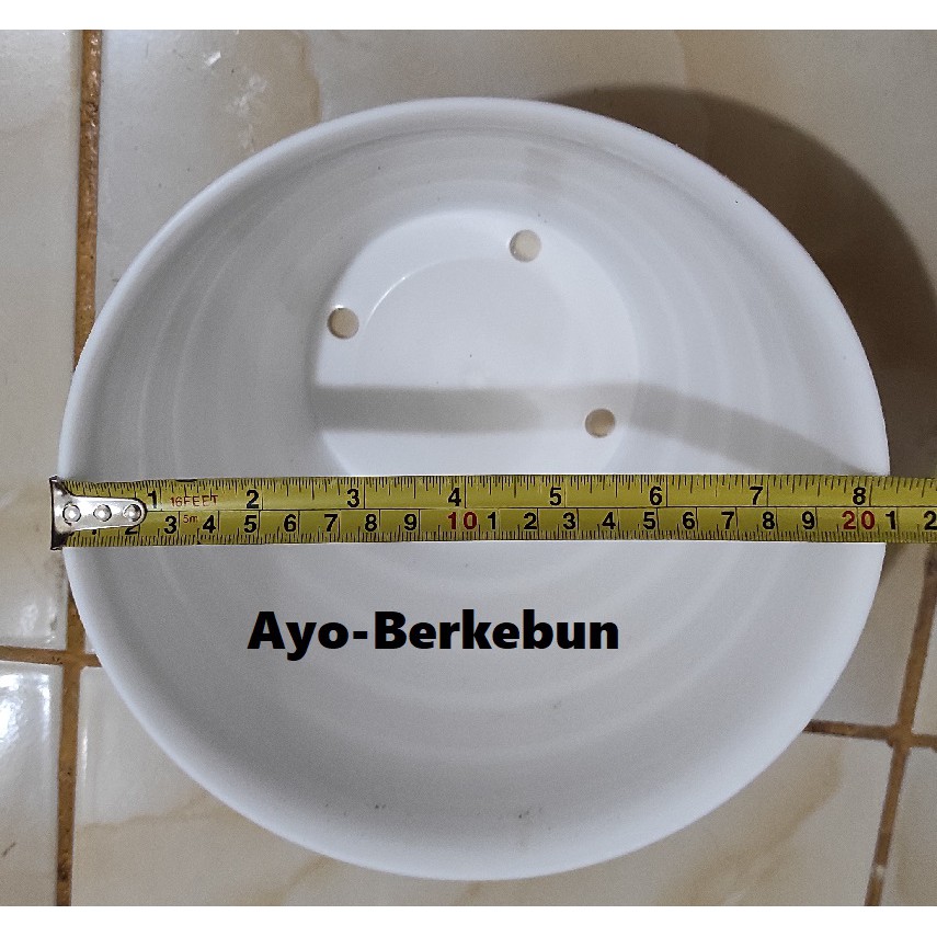 Pot AKG model pot tawon 21 / pot tanaman ukuran 21 cm putih / Pot tawon 21 putih / Pot Tawon 21 cm