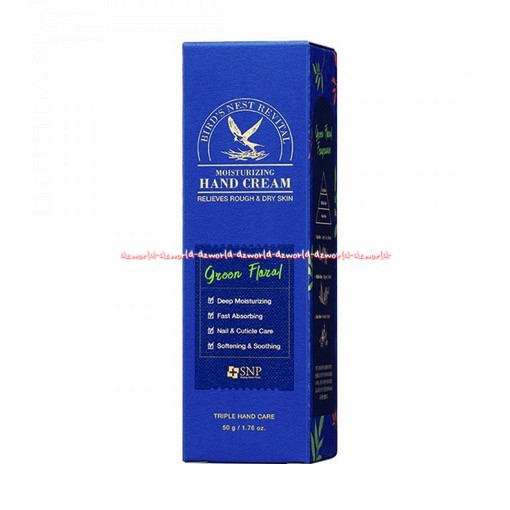 Birds Nest Revital Hand Cream Groom Floral SNP Triple Hand Care 50gr