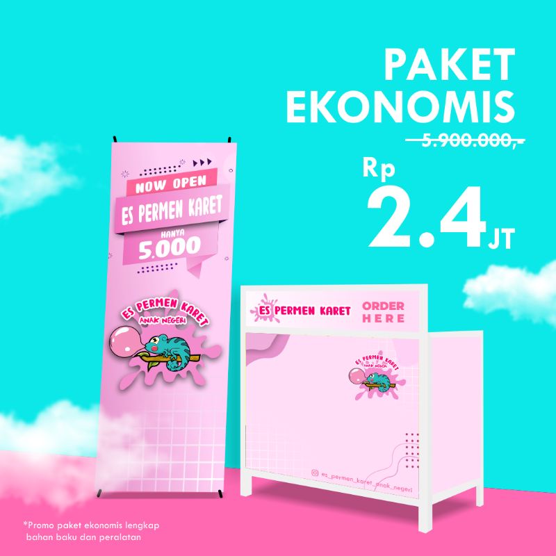 ES PERMEN KARET ANAK NEGERI FRANCHISE / KEMITRAAN ES PERMEN KARET / ES PERMEN KARET KHAS SURABAYA