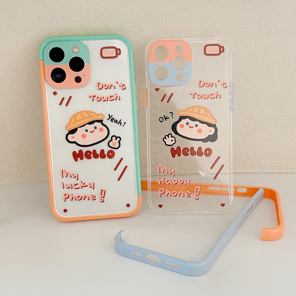Casing iPhone 11 12 13 Pro Max X XS XR XS Max Motif Kartun
