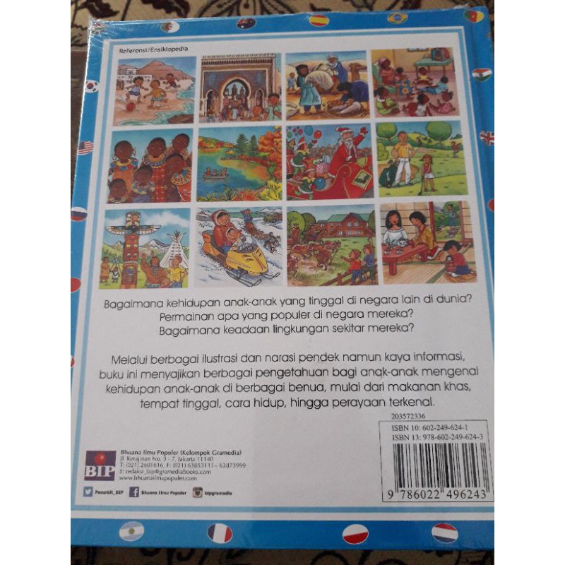 buku anak ensiklopedia junior "anak - anak di dunia"