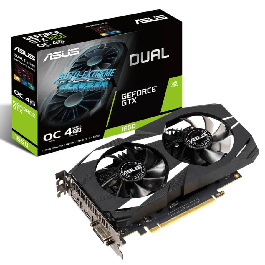 VGA CARD ASUS GEFORCE GTX 1650 DUAL OC 4GB