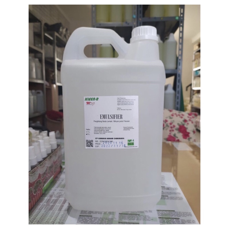 Emulsifier @ 5 L Penghilang Noda Lemak / Minyak pada Pakaian, Kleen-R Harume