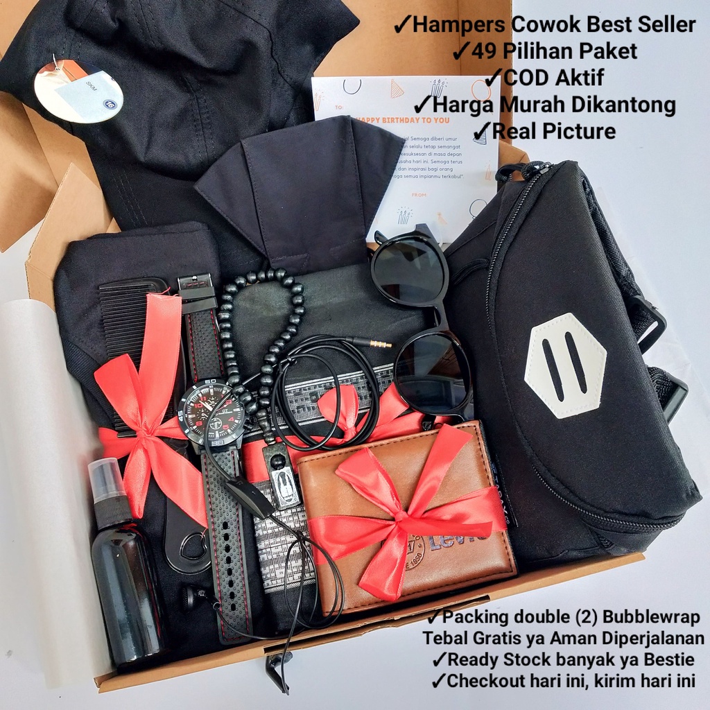 Hampers Cowok | Kado Ulang Tahun Cowok | Hempers Cowok | Kado Cowok | Gift Box Cowok | Hadiah Ulang 