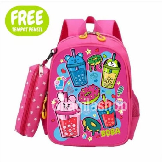 GGS Tas boba/Ransel Anak Boba/Tas pop it/Tas sekolah anak/Ransel anak TK/Tas anak TK cewek/Tas anak TK perempuan/Tas sekolah anak cewek/Tas sekolah anak TK/Tas sekolah anak gendong