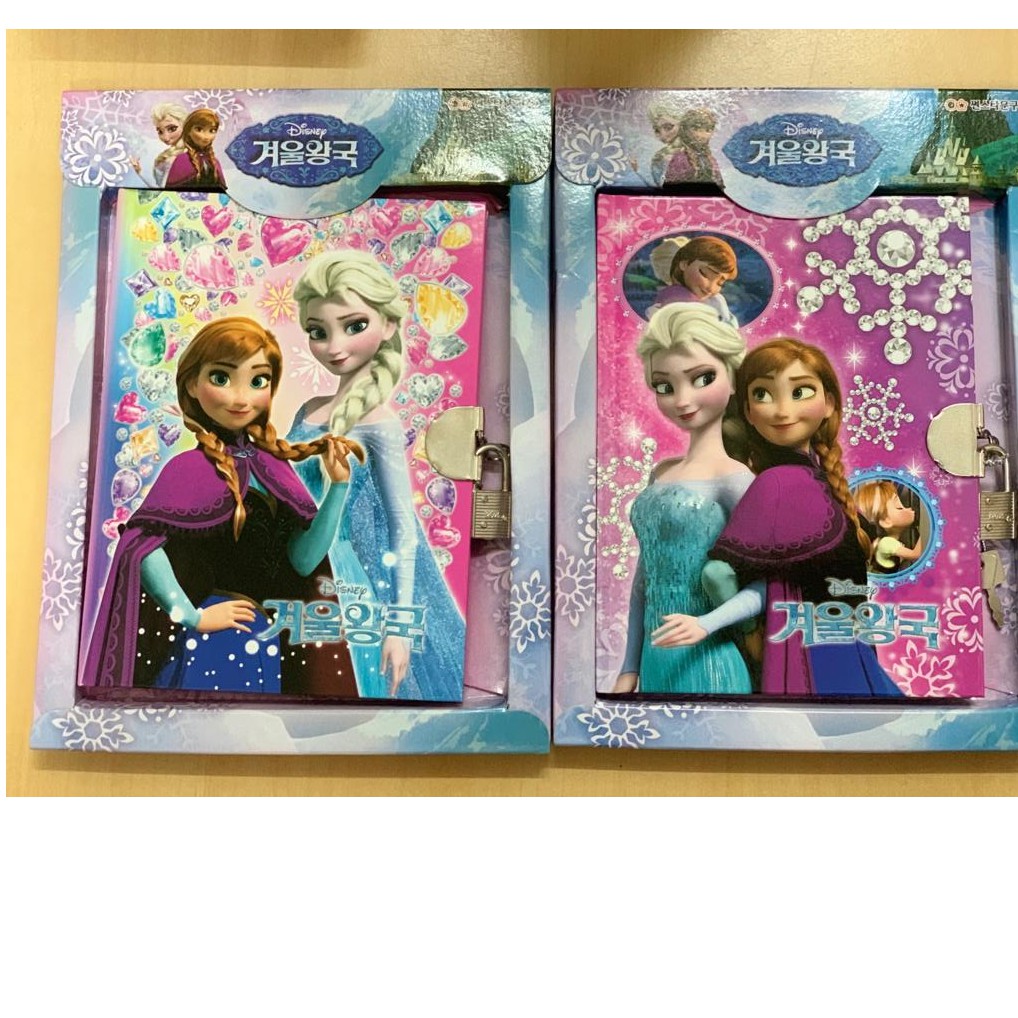 

ORI KOREA FROZEN shiny diary lock 88 sheets notes KTS011