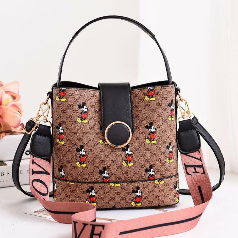 Tas Selempang Wanita CR7321 Bahan PU Ukuran 21x11x19