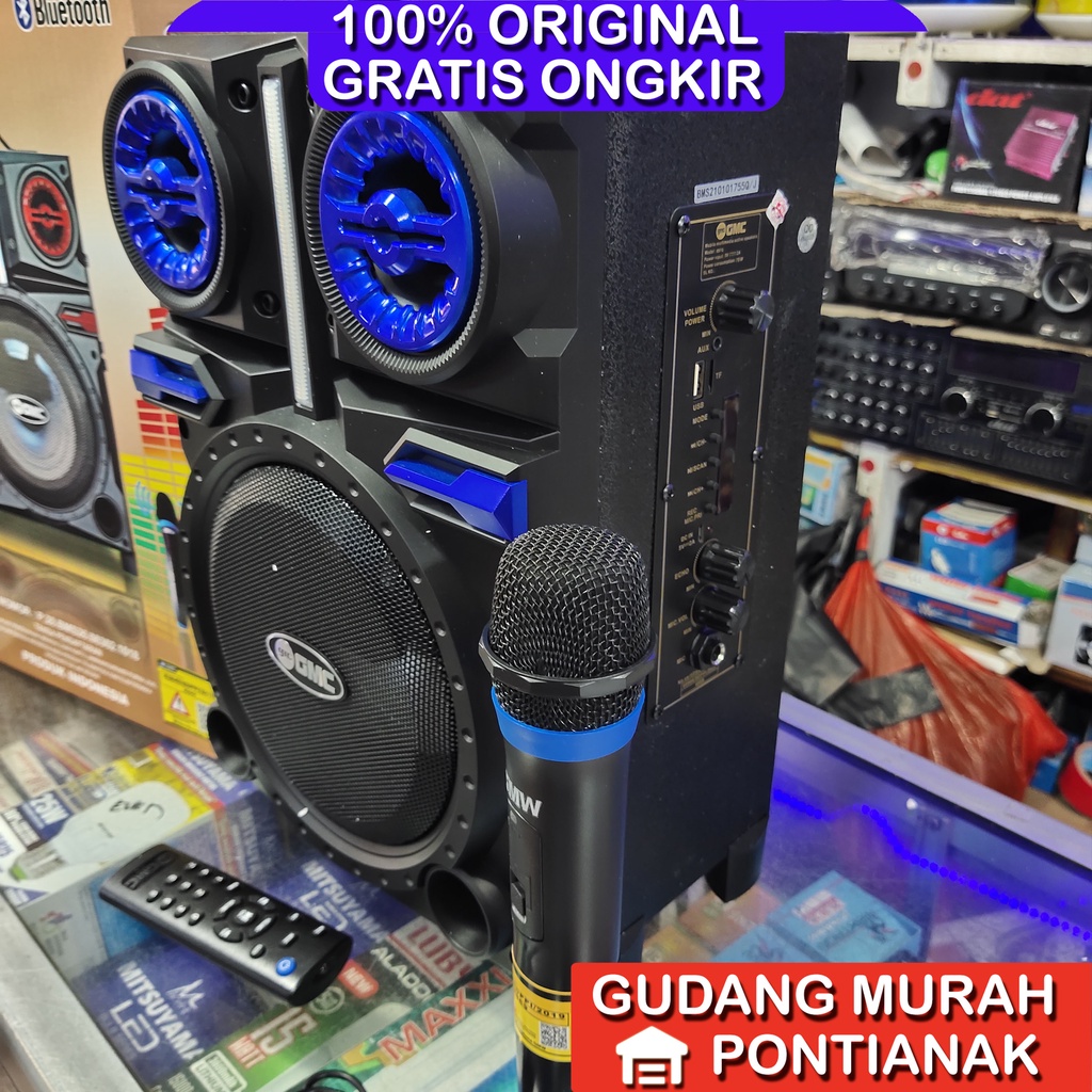 Speaker GMC Body Besar 6,5&quot; Bluethoot Mic Wireless Salon 897Q