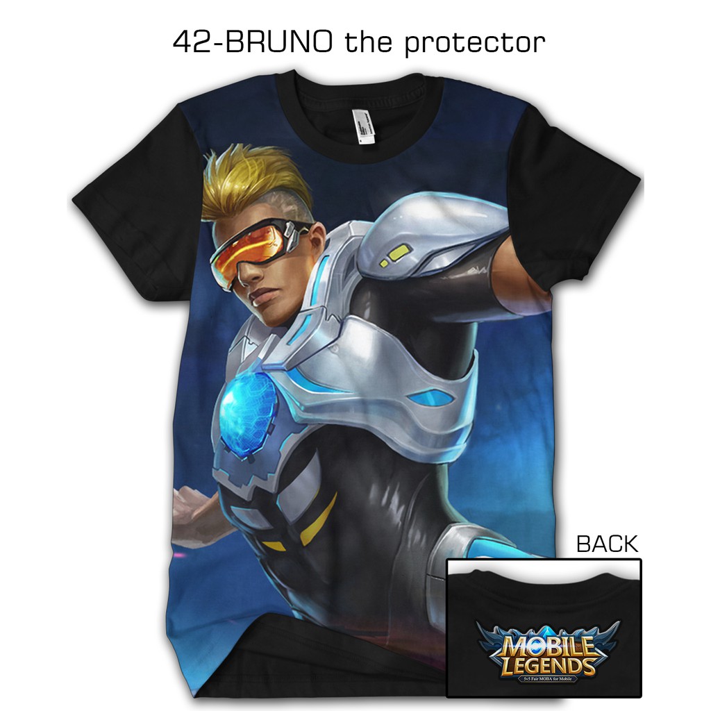 Kaos 3d Mobile Legends Legend 42 BRUNO The Protector Shopee Indonesia