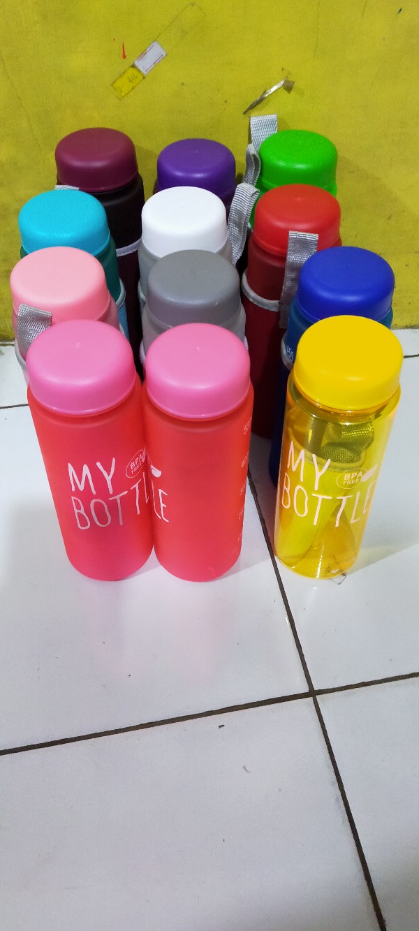 Mbo - [1kg = 12pcs] My Bottle Doff Warna / My Bottle Doff Full Colour Termurah Berlogo Bpa Free