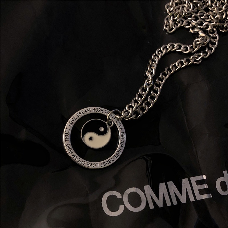 Necklace Accessories Alien Tai Chi Pendant Hip Hop Trend Bungee