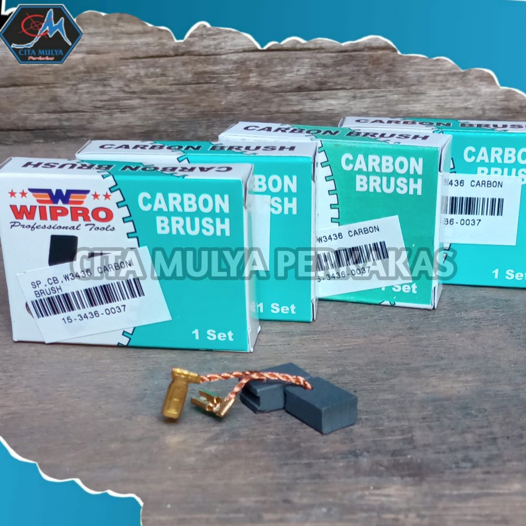 Wipro Carbon Brush / Arang / Brostel W3436 untuk mesin gerinda W3436