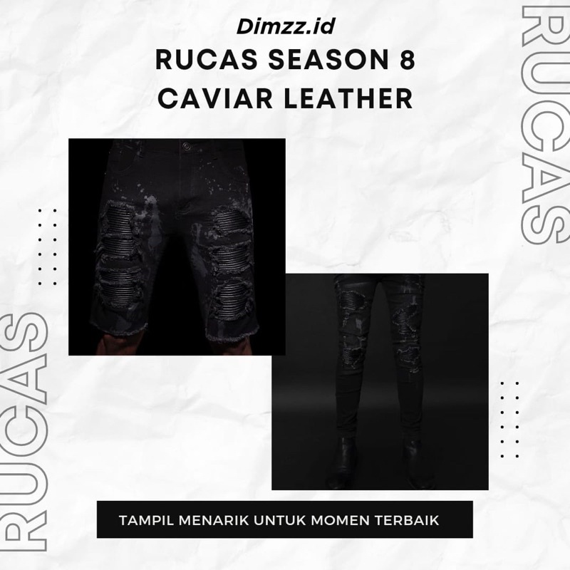 Rucas Season 8 Black Caviar Leather