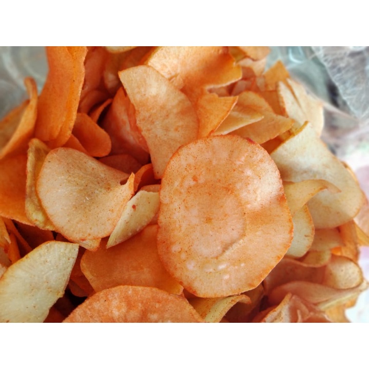 

KERIPIK INGKON BALADO BUMBU ANTAKA ISI 500GR