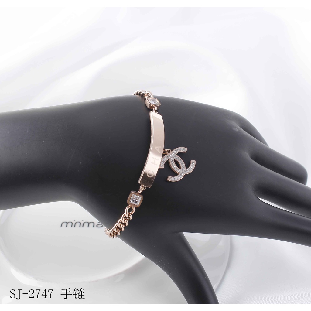 Gelang titanium rantai perhiasan fashion 2810,2747