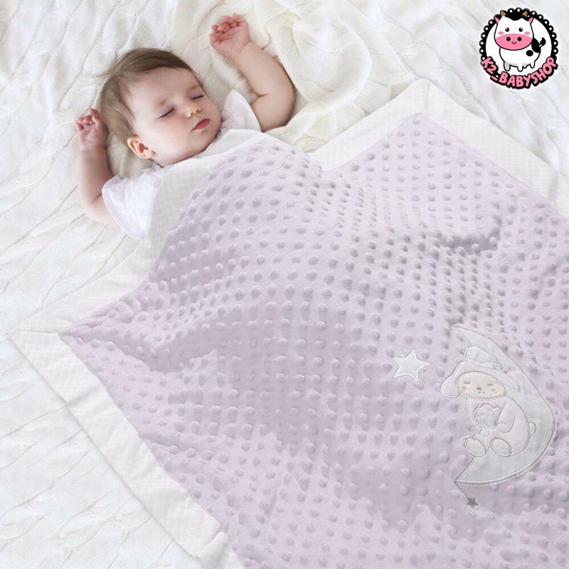 BABY K2 - Blanket / selimut bayi minky motif moon sheep