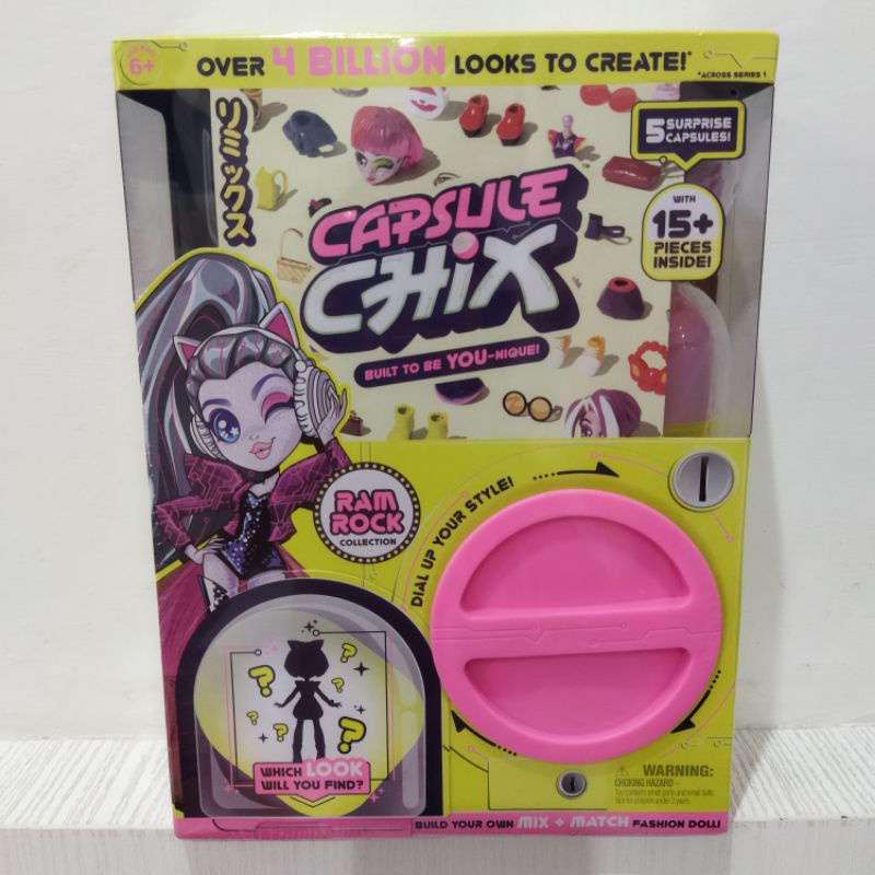 ori original capsule chix ram rock collection doll mix and match fashions mainan anak perempuan kado