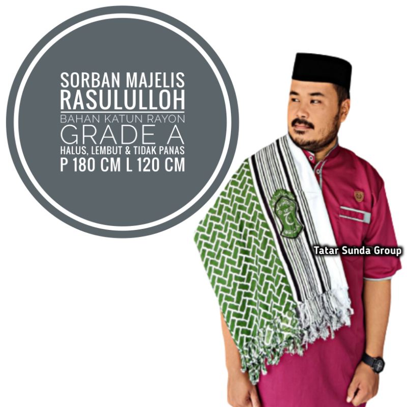 Sorban Hijau Majelis Rasul Sorban Panjang Sorban Putih Motif