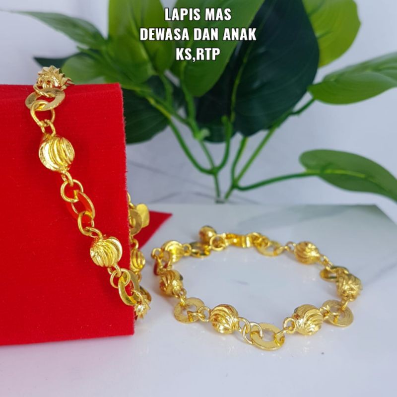 gelang lapis mas,awet,tahan lama