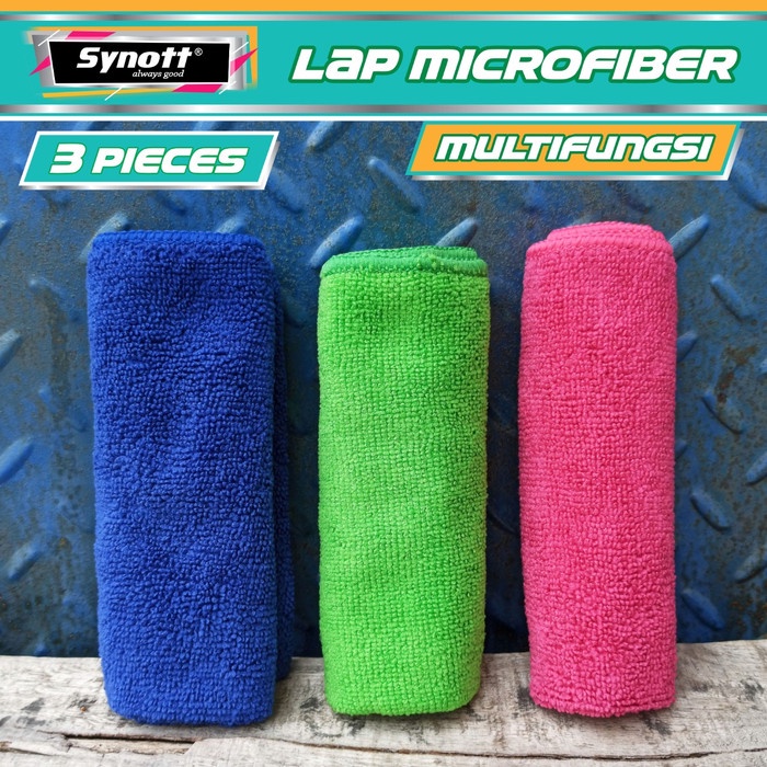 Kain Lap Microfiber Mobil Dapur Packing Sterile Synott Super Serap Air