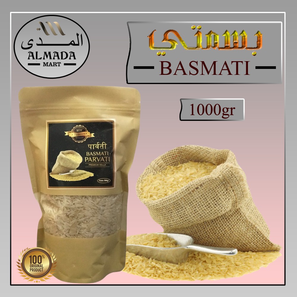 

Beras BASMATI Beras Diet 1000gr/1kg ASLI Beras Arab India Harga Murah Ecer Grosir Gojek Gosend Grab