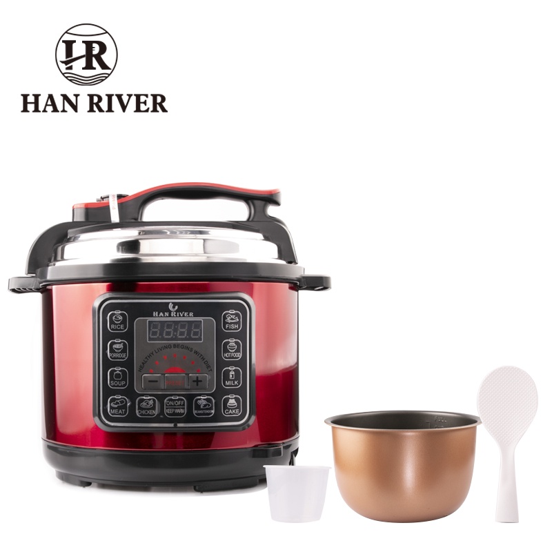Electric Pressure Rice Cooker HAN RIVER with Touch Screen 2 Liter