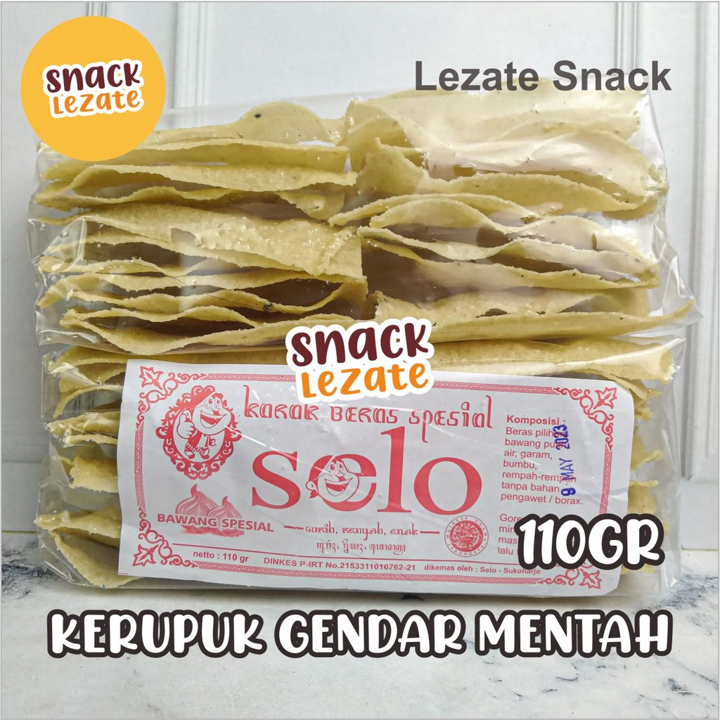 

Kerupuk Gendar Mentah Asli Khas Solo Rasa Bawang Murah / Kerupuk Puli Mentah / Karak Solo Asli Kerupuk Beras Krupuk lezate WAP shop