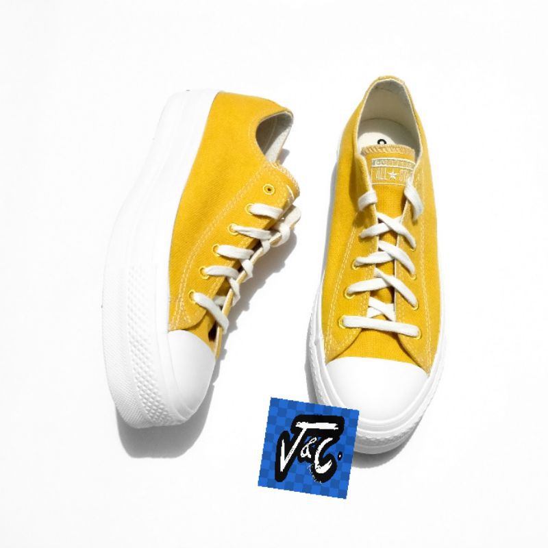 Converse Chuck Taylor All Star Lift Recycled Canvas Renew Cotton Ox Sunflower